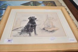 Artist Unknown monochromatic photographic print of a reservoir tower, within card mount and