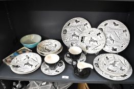 A small quantity of mid 20th-century Ridgeway Potteries 'Homemaker' tableware, designed by Enid