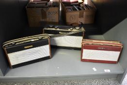 Three early to mid 20th-century British Roberts Radios, to include a Roberts R303 transistor radio