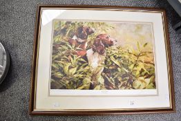 A selection of three 20th-century framed prints, to include 'Gone Away' after Alan B Hayman (