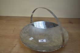 A 20th-century Arts and Crafts Keswick School of Industrial Arts (KSIA) polished metal fruit bowl,