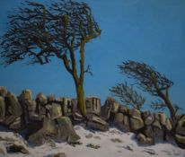 *Local Interest* Greg Gilding (British Contemporary) Oil on canvas 'Above Thornton Force Ingleton'