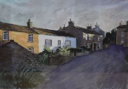 *Local Interest* After John Cooke (British 1929 - 2018) Lithograph, a depiction of houses on a quiet