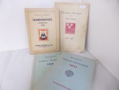 PHILATELIC LITERATURE: MENZINSKY G. POSTAGE STAMPS OF SWEDEN 1920-45 + 3 OTHER BOOKS In total 4