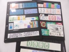 GREAT BRITAIN 1971 GPO STRIKE MAIL LOCAL STAMP ISSUES Couple of Hagner sheets with GB strike mail