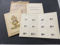 LEWIS CARROLL 'THE WONDERLAND POSTAGE-STAMP CASE' & EIGHT OR NINE WISE WORDS IN ENVELOPE Lewis