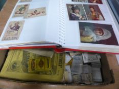 TRADECARDS & POSTCARDS MIXED COLLECTION BY SETS AND PART SETS Old time collection of cigarette cards