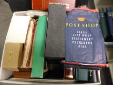 GREAT BRITAIN BOX OF ALBUMS, COVERS, PHQ CARDS ALL ERAS Range of albums, box file, literature and