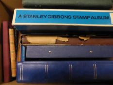 WORLDWIDE STAMP COLLECTIONS IN VARIOUS ALBUMS/STOCKBOOKS IN 10 VOLUMES World sorter box with various