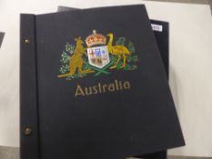 AUSTRALIA DUO OF DAVO ALBUMS 1913-2012 WITH MOSTLY FINE USED COLLECTION Pair of Davo albums (