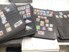 WORLDWIDE- 2 BOX FILES+ LOOSE WITH APX 200+ PAGES OF HAGNER SHEETS WITH COLLECTION Two box files