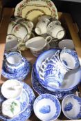 A Spode 'Italian' part tea service (22) sold along with two other Colclough (21) and Royal