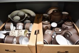 A large selection of Hornsea Pottery tableware including Cornrose, Impact, and Contrast Patterns,
