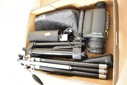 A Moonlight Night Vision NV-100 video camera sold with a microphone and two tripods