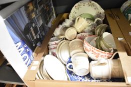 A Royal Doulton 'Fontaine Bleau' part tea service consisting of six cups and saucers sold along with