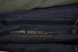 Four vintage fishing rods. An Abu ledger lite 112 2pc, A Shakespeare President super match 1825/