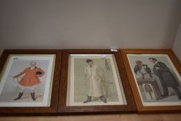 Six Vanity Fair Spy hunting related prints