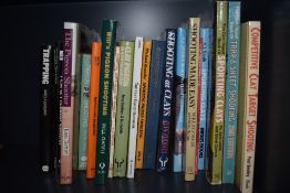 A selection of approximately 20 pest control and clay pigeon shooting books