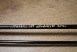 A 2pc 9ft 6in 'Harrison advanced rods' Fly fishing rod in a soft sleeve