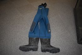 A pair of Gerrys of Morecambe neoprene chest waders size 8-9