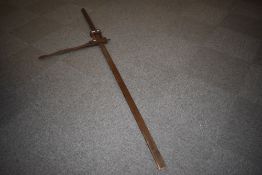 An antique horse measuring stick