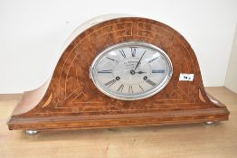 An early 20th-century French Art Deco La Pendastrava mantel clock, coin operated, time and strike