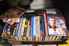 A large selection of 20th-century hard back books, with most if not all titles pertaining to sports,