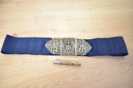 Thought to be late 19th century to early 20th-century Indian/Burmese white metal nurses belt,