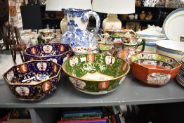 A large quantity of 19th-century Mason’s Ironstone transferware, to include a matching set of two