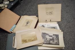 A collection of late 19th century prints, to include a selection of A.Hendschel's Skizzenbuchs