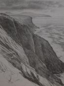 After Meg Stevens (British 1931 - 2012) Lithograph 'Ramsey Island from Cliffs Near St.David's,