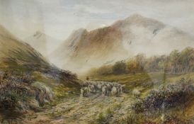 H. Perry Williams (British 19th/20th Century) Watercolour 'The Peaks of Arran', a mountainous
