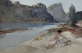After Sir William Russell Flint R.A (British 1880-1969) Roxanna by the Ardeche, unsigned limited