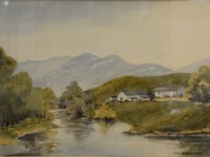 *Local Interest* Isabel McNair Anderson (British 1904 -1979) Watercolour 'Staveley - Near Kendal'