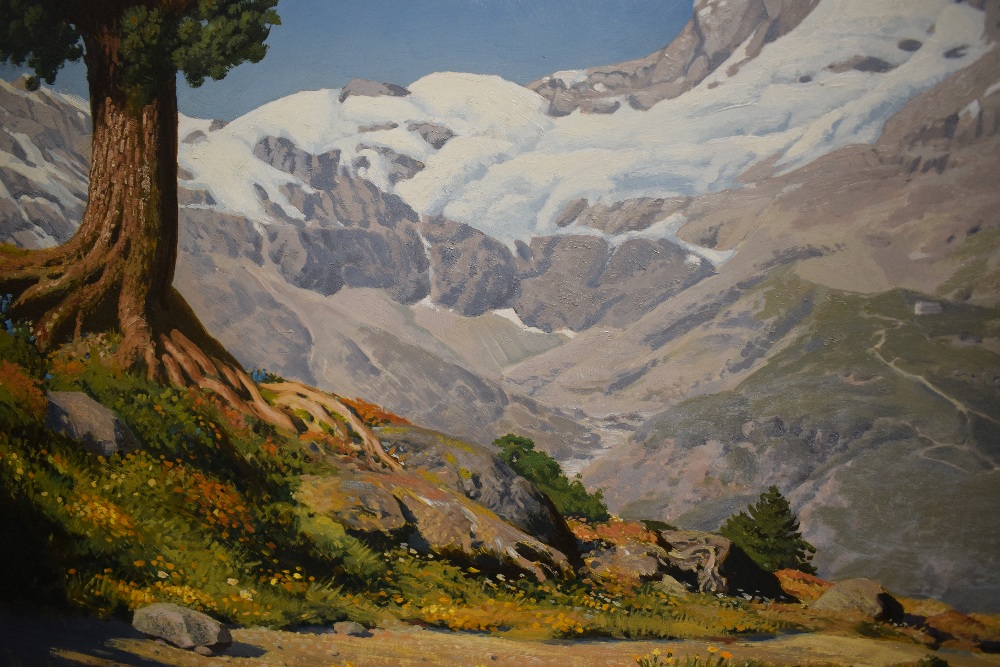 *Local interest* Geoffrey H Pooley (British 1908 - 2006) Oil on canvas, depicting iconic European - Image 5 of 6