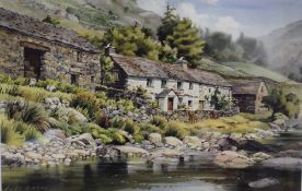 *Local Interest* After Judy Boyes (British 1943) Lithograph 'Wall End Farm, Patterdale' depicting