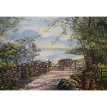 *Local Interest* Arthur Terry Blamires (British b.1930) Oil on board 'Loweswater, Grasmoor and
