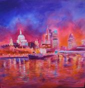 After Louise Kois (British contemporary) a large striking limited edition giclee print, London