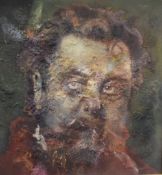 After Ilya Efimovich Repin (Ukrainian-Russian 1844 - 1930) Mixed media 'Modest Mussorgsky' a