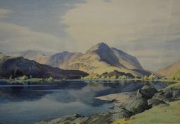 *Local Interest* After William Heaton Cooper (British 1903 - 1995) Lithograph 'Grasmere' a view