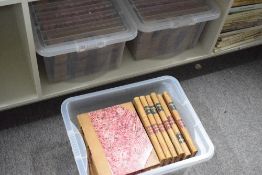 Antiquarian. Three cartons of mid-Nineteenth Century Punch albums. Uniformly bound in contemporary