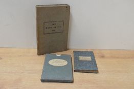 British Topography and Maps. Three items. An 1821 New Bath Guide, with plates and folding plan; an