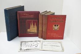 Victorian Historical Architecture Works. Three titles. Anon. - The Cathedral Churches of England and