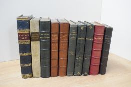 Poetry and Bindings. A small selection. (10)