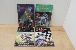 Motorcycle Racing. T.T. Races Official Guides/Programs for the years 1959, 1961, 1962 & 1964. (4)