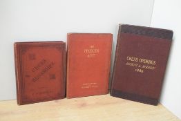 Chess. Three titles. Freeborough, E. [ed.] - Chess Openings, Ancient and Modern. London: Trubner and