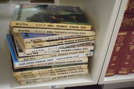 Dogs. A selection of 'Dog World' Annuals from the 1970's and 80's. (15)