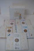 A Royal Mint 2016 Beatrix Potter Coin Set, BU, Comprising, Peter Rabbit, Mrs Tiggy-Winkle,