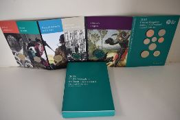 A Royal Mint 2018 Annual Coin Set, BU, Comprising, Prince George 5th Birthday £5, Royal Air Force £