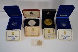 Pobjoy Mint Sterling Silver And Virenium Commemorative Elizabeth II Isle Of Man Coins, Comprising